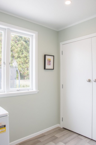 Focal Bettina Rd laundry room with lots of space as laundry is now behind closed doors