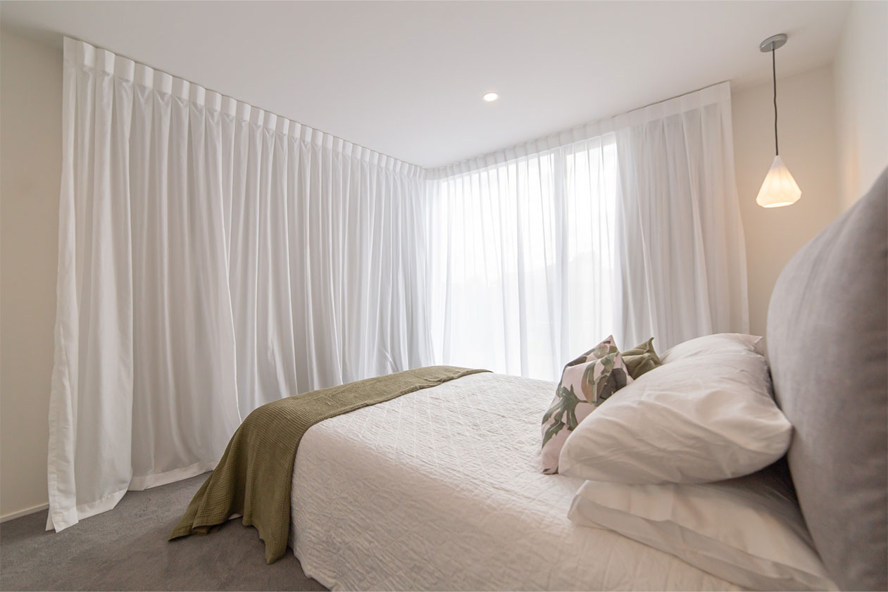 Matariki Terrace bedroom curtains
