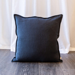 Emmie Dark Blue linen cushion